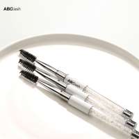 Custom crystal mascara pen brush/eyelash extension cleaning brush